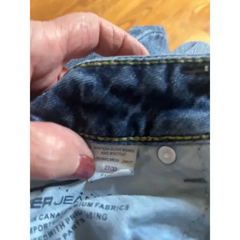 Silver Jeans Women Western Glove Works Aiko Bootcut Blue Denim Jeans 27x33