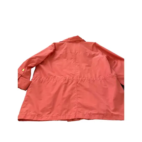 JM Collection Coral Snap Button Drawstring Waist Flap Pockets Coatigan XL