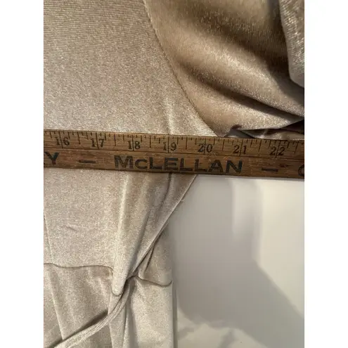 Baltic Born Wrap Dress Maxi Meghan Velvet Champagne XXL