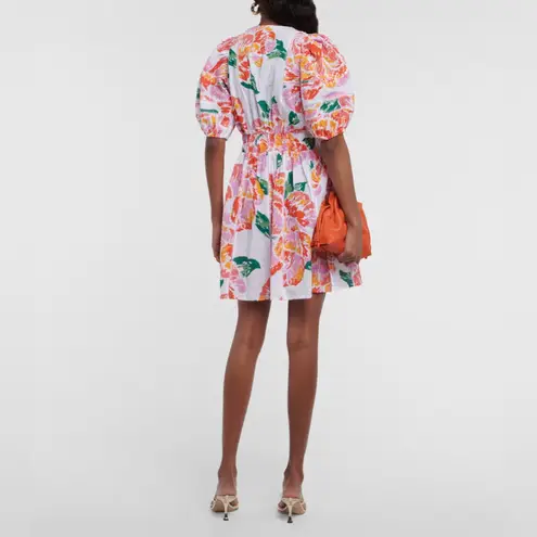 Poupette St. Barth Reina Printed Cotton Mini Dress Size Medium