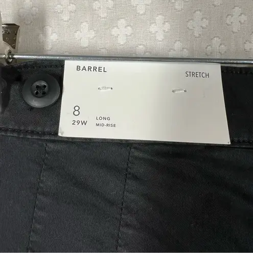 American Eagle ‎ NWT Black Cargo Barrel Stretch Pants