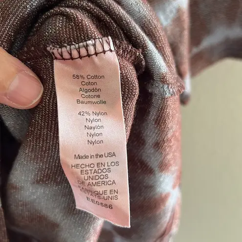 Evereve NWT Michael stars Lilly shine tie-dye tee shirt oak combo Lāā