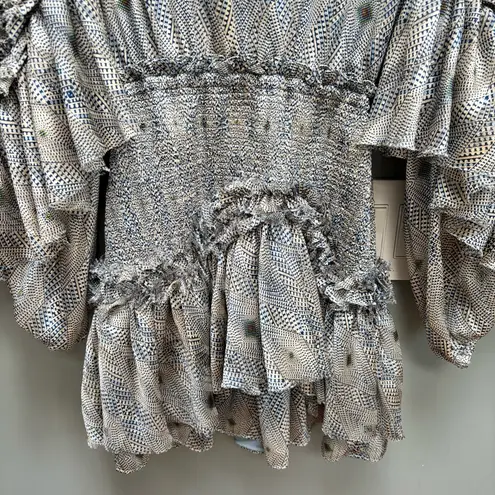 Alexis  Leannie Dress Long Sleeve Diamond Print XS