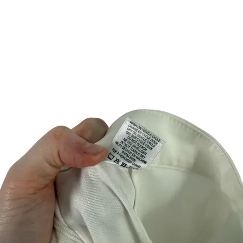 Frances Valentine Lucy Cigarette Pants White Preppy Work Office Career Womens 4