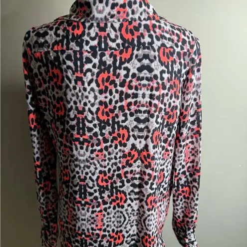 Yoana Baraschi Women's Leopard Print Blouse size XS