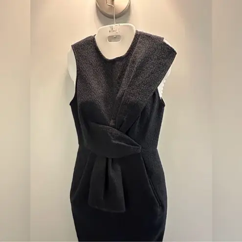 Timo Weiland Jaquared print Navy Sleeveless dress NWT size 4 Blue