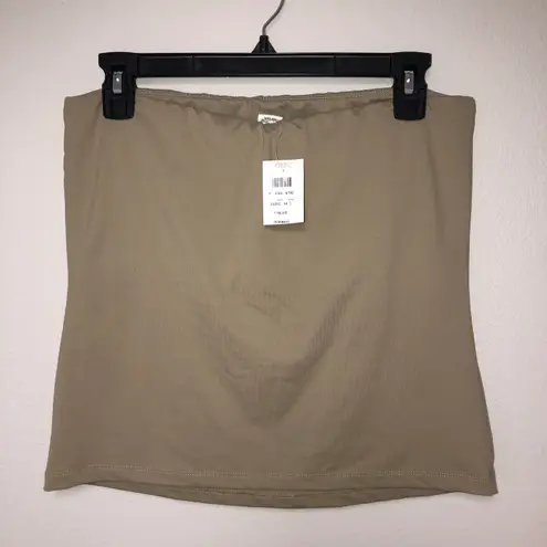 Cache New With Tag Caché Olive Green Tube Top Double Lined in Chest Area Size Medium