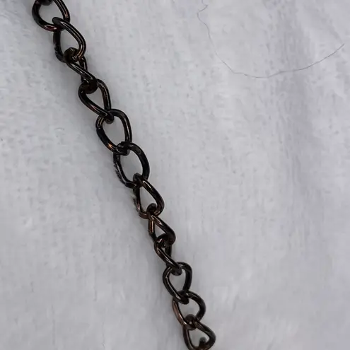 Multi Layered Necklace With Brass, Copper, and Gold Color Hammered Plates