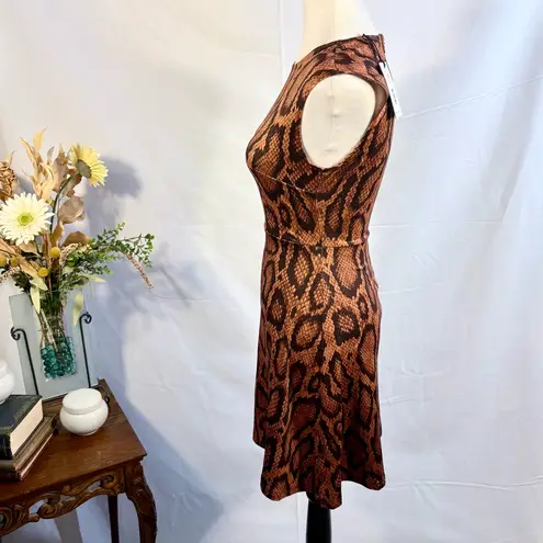 We Wore What Sleeveless Animal Print Fit & Flare Dress – XS💛