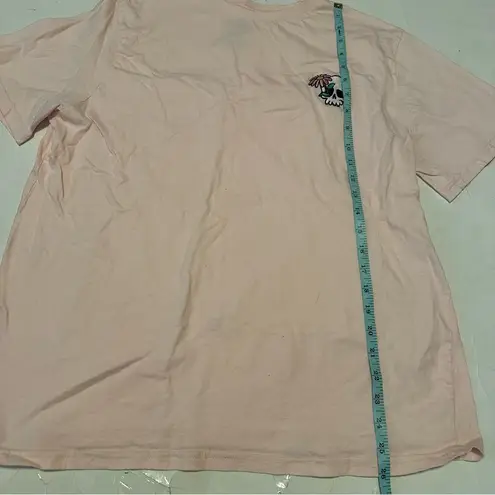 Eighty Eight Women’s Pink Embroidered Skull Soft Graphic T-Shirt  XL Casual