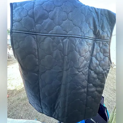 FRNCH NEW PARIS GISETTE/F12100 GILET NOIR MEDIUN WOMENS Black Quilted Vest