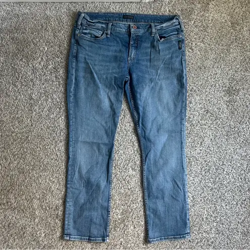 Silver Jeans Blue Straight Leg Jeans Casual Denim 34