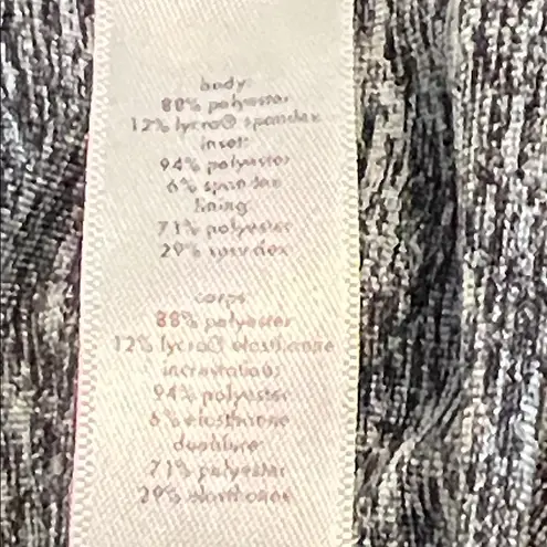 LUCY TECH Womens Grey/Black Workout Athletic Zip Up Jacket Size Medium Gray