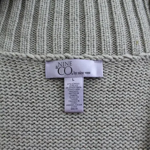 Nine & Co. 🔥Nine West LS V Neck Sweater Glitter
