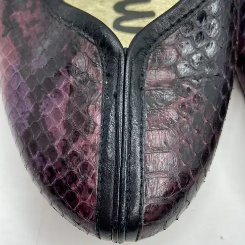 Sam Edelman  Snakeskin Leather Ballerina Flats Size 8M