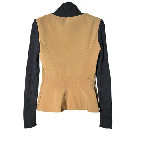 GATTINONI Women's Size 6 US Jacket Fitted Silhouette Wool Knit Sleeves #N5