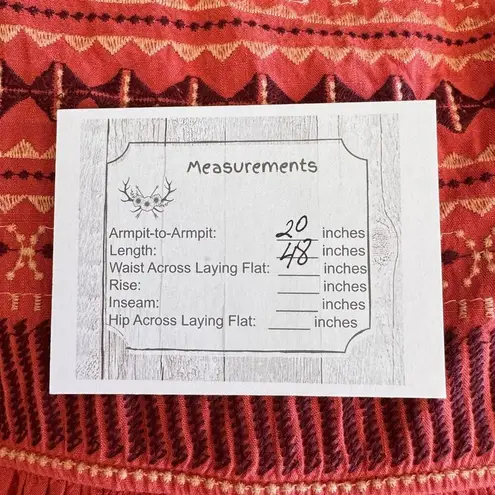 Polagram Boho Chic Embroidered Midi Gypsy Short Sleeves Dress SZ L #2468