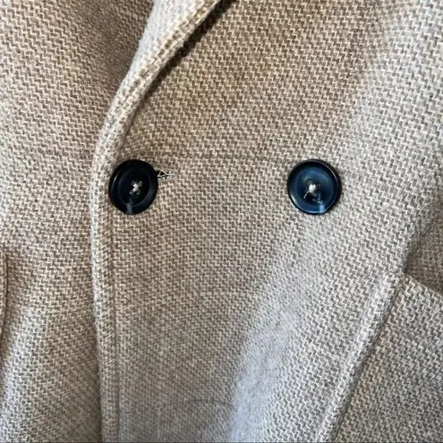 ZARA  Light Brown Pea Coat Formal Jacket With Buttons Size 13-14 - Image 4
