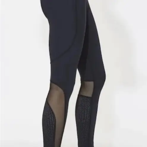 Alala  black high rise mesh perforated full length siren leggings