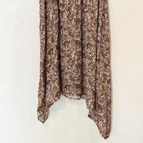 Zadig & Voltaire Zadig & Voltaire Rowdy Satin Thorn Asymmetric Midi Dress Boho Parisian Size L