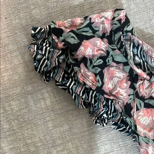 Square Neck Flutter Sleeve Pink and Orange Sundress