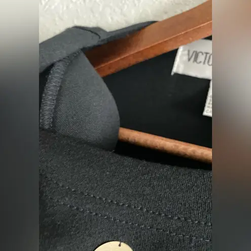 Vintage Colorful Embellished Appliqué Tropical Fish Bubbles Black T