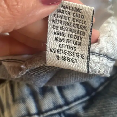 Orange Kiss Wide leg Blue Cargo Jeans