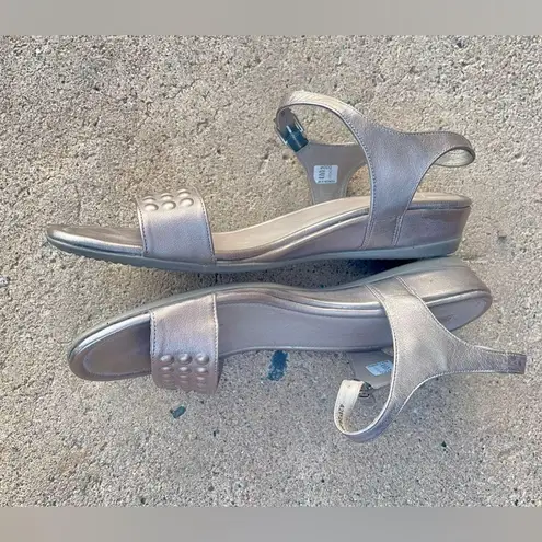 Ecco  leather sandals silver size 42