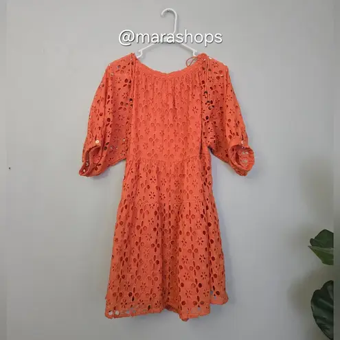 Kinga Csilla The Medina Broderie Anglaise Lace Liberty Orange Mini Size undefined