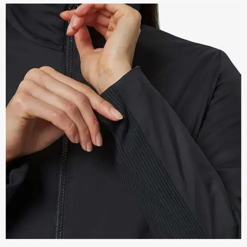 Mondetta Ladies' Mixed Media Water Wind Resistant Black Jacket Coats nwt