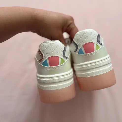 Bershka  x Powerpuff Girls White and Pink Platform Sneakers - Image 5