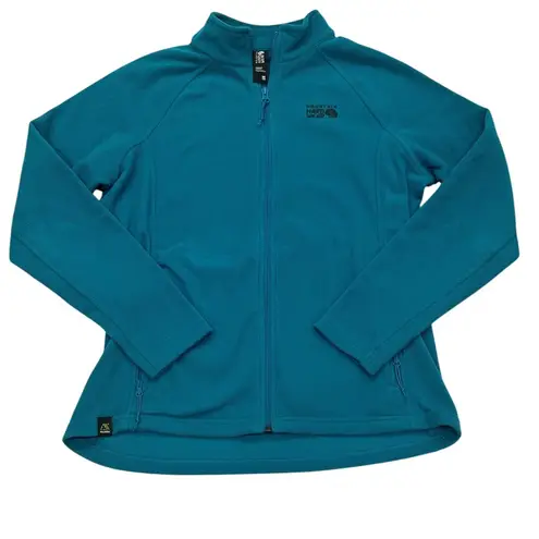 Mountain Hardwear Womens Fleece Jacket blue Teal Full Zip Polartec Size Medium