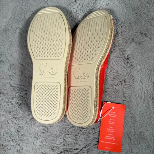 G-Star NWT SEA STAR BEACHWEAR Women Beachcomber Orange Espadrille Water Shoes W 11