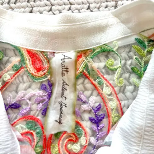 Aratta Silent Journey Behold The Best Sleeveless Shirtdress Large