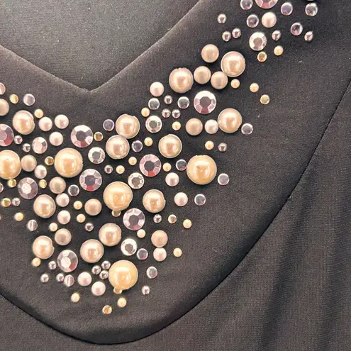 Susan Graver Womans Embelished Tank Size 2x LIquid Knit Elegant Timeless Stretch