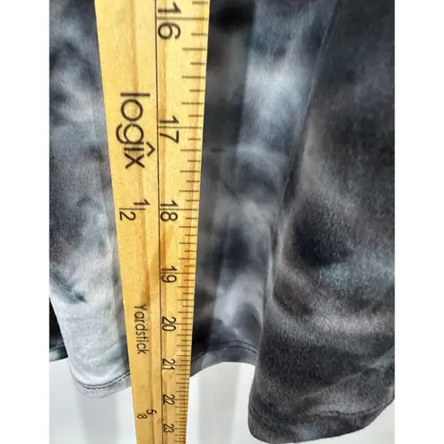 P & Rose Jumpsuit Small Black White Tie Dye Wide Leg Pockets Boho Festival Beach