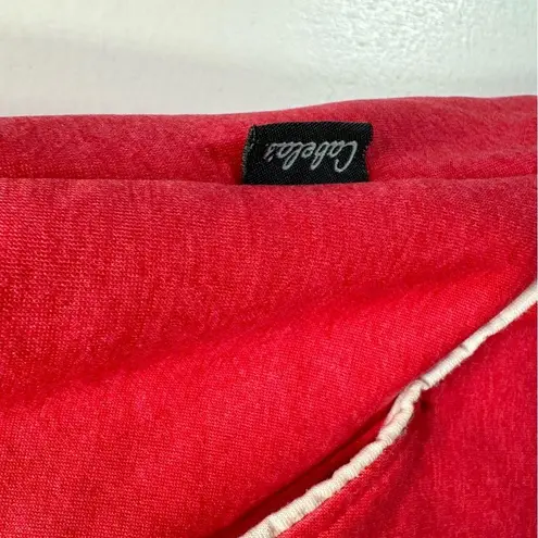 Cabela's Cabela’s Coral Pink with White Piping and Embroidered Logo Hooded Sweatshirt M