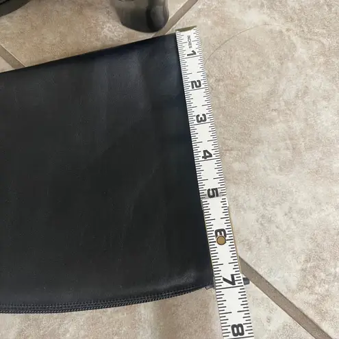 Dansko myra Black Leather Knee High Zipper Heel Boots Womens Size 7.5/8 38