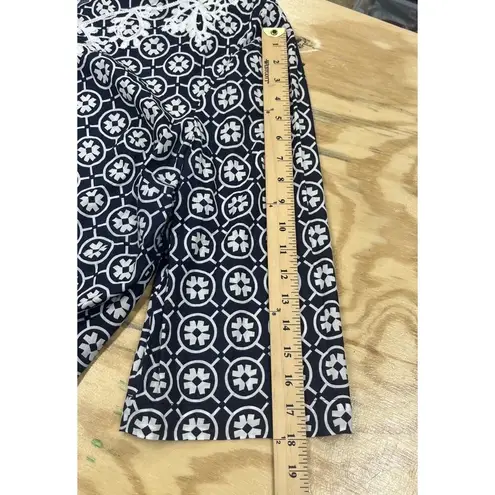 Woman Within Tunic Top Women’s 1X 22/24 Black White Embroidered Boho Cottagecore