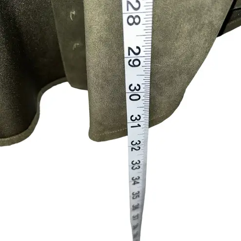 Bill Blass Vintage Olive Green Polyester Button Down Top Jacket Women’s Large!