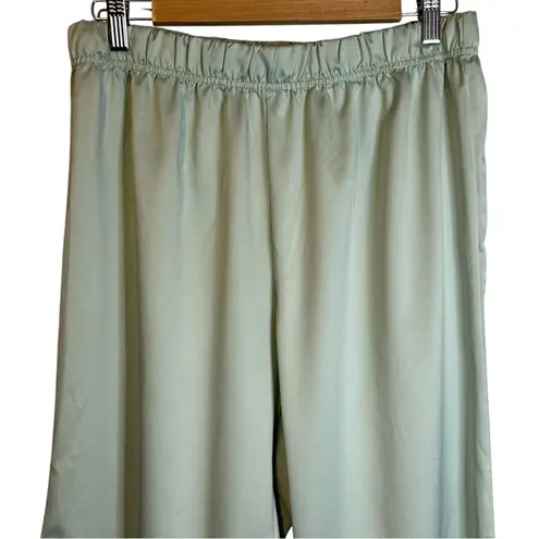 House of Harlow 1960 Polyester Satin Pajama Set in Light Green Size XL #5002C