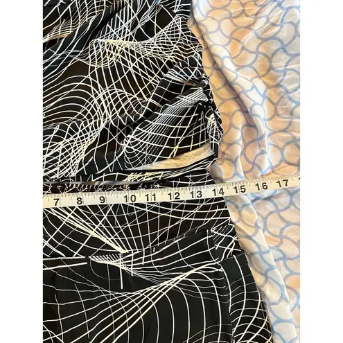 Skirt Sports Skort Tank And Bottom Ladies Size Small Black White Geometric Print