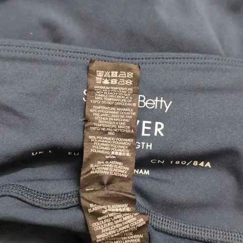 Sweaty Betty Teal Blue Green High-Waisted Side Pocket POWER 7/8 Leggings US 10