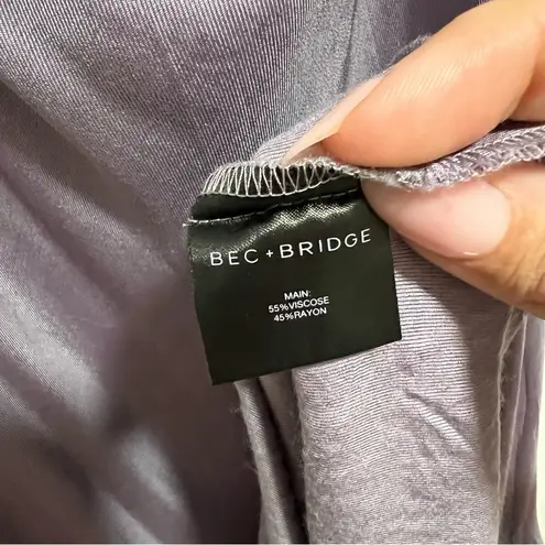 Bec & Bridge Kai Strappy Cutout Maxi Dress In Ash Lilac Purple