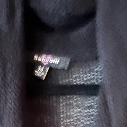 Ransom Black Cowl Neck Sweater Size M