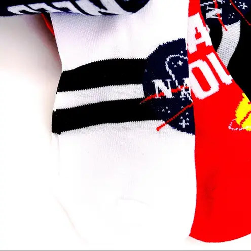 NASA Womens No Show Socks Space Science 5 Pairs Unique Fun Novelty Gift Blue