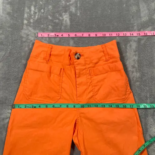 Maeve Pants Womens 24 Blue The Colette Wide Leg High Rise Stretchy Classic