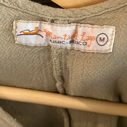 NWT Manta Del Lago Women's Sleeveless Top Khaki Size M Casual Boho Tan Size M
