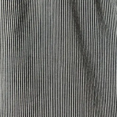 J. CREW FACTORY Gray Grey Career Short Cap Sleeve Stripe Cotton Silk Dress 14