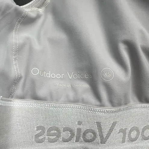 Outdoor Voices Outdoor Voice White Doing Thing Sports Bra Size XS